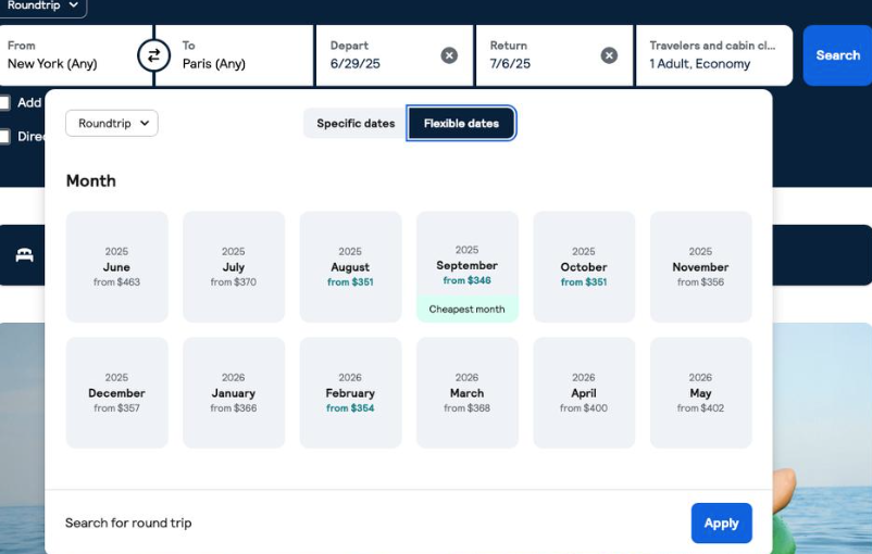 Flexible with Your Travel Dates