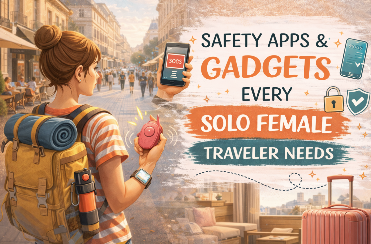 Safety Apps and Gadgets for solo female travelers