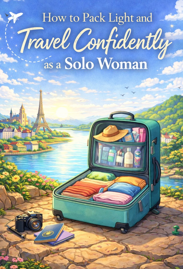 pack light as solo women